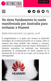 境外媒体关注 澳大利亚拒绝华为的理由站不住脚